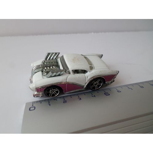 Dragster Modele Blanc Portiere Violette-Hot Wheels
