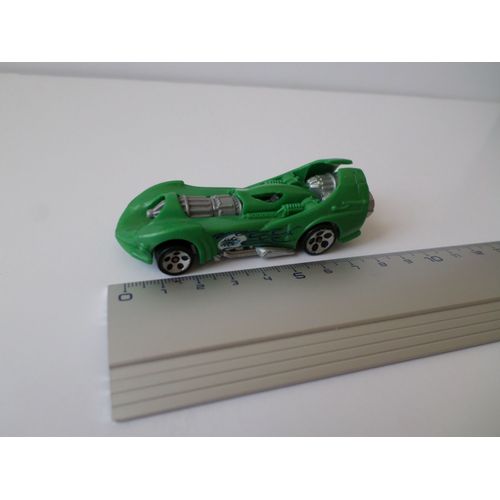 Dragster Modele Vert Gros Turbos Gris Arriere-Hot Wheels
