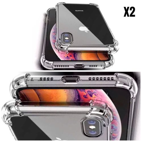 Coque Iphone X Shockproof Étui Housse De Protection Angles Renforcés Pack 2 Pcs Ghl Tech