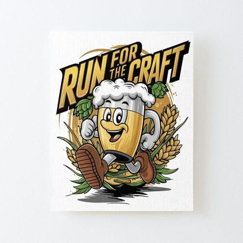 Canevas imprimer Courez pour l'artisanat - Je fais de l'artisanat - Artisanat - J'aime faire de la bière artisanale Sans cadre 40x50cm DIY installer