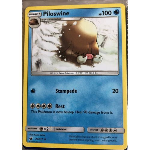 Piloswine (Cochignon) - Invasion Carmin - 20/111