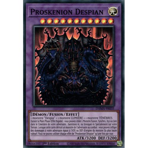 Yu Gi Oh Dama Fr035 Proskenion Despian Super Rare