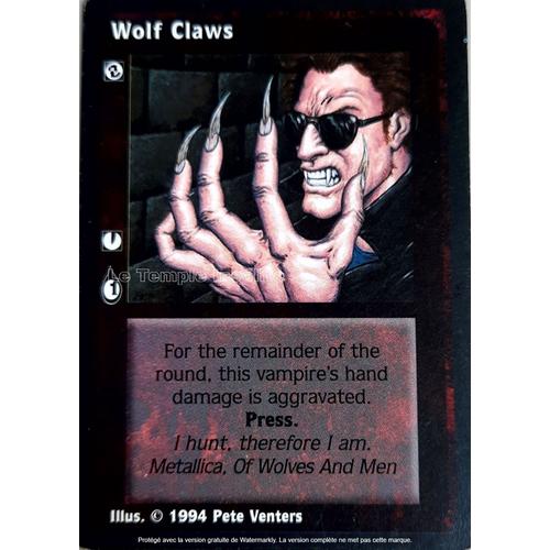Carte Jyhad - Wolf Claws 1994