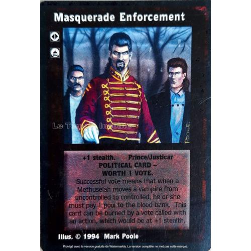 Carte Jyhad - Masquerade Enforcement 1994