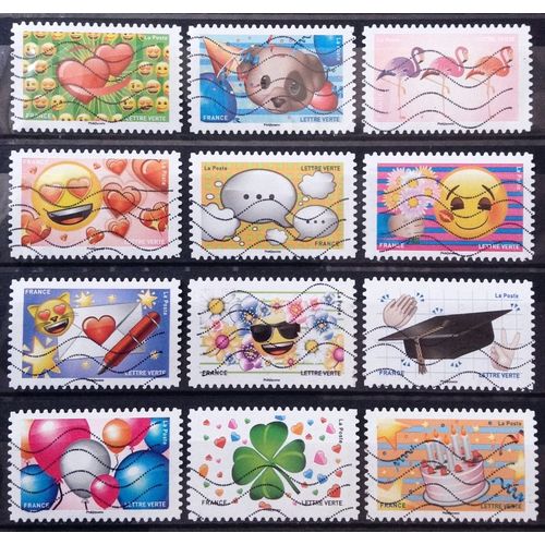 Série Les Messagers De Vos Emotions / Emoji / Emoticons Complète Obl - N° 1558 1559 1560 1561 1562 1563 1564 1565 1566 1567 1568 1569 - France Année 2018 - Brn83 - N31400