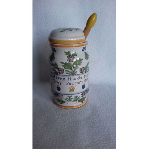 Ancien Pot À Moutarde Grey Poupon Dijon