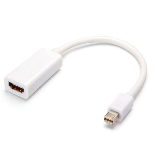 blanche - = 0.5 m - 2019 nouveau Thunderbolt Mini DisplayPort Port d'affichage DP mâle vers HDMI femelle adaptateur convertisseur câble pour Apple Mac Macbook Pro Air