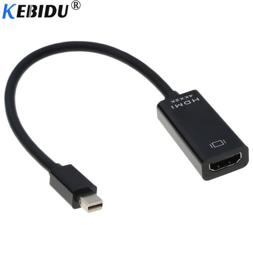 nègre - Comme Montré - Adaptateur compatible avec MacBook Air Surface Pro 4, Mini DisplayPort vers HDMI, HD 4k, câble Thunderbolt DP, convertisseur Thunderbolt 2