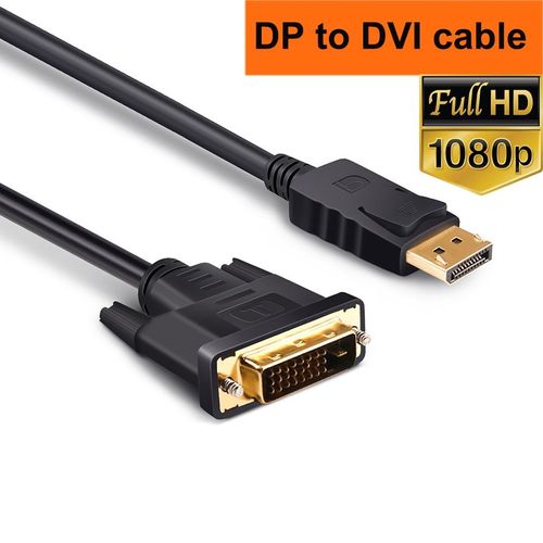 DP à DVI - 1m - adaptateur de câble DVI 4K vers VGA, HDMI, Mini DP, convertisseur pour PC
