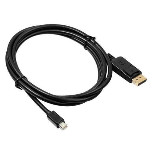 Le noir - 1.8m - Adaptateur Mini Display Port DP vers DisplayPort DP 1.2 HDMI, câble de connexion mâle vers mâle de 6 pieds