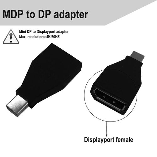 MDP adaptateur DP - = 0.5 m - Adaptateur Mini Display port dp vers HDMI, VGA, DVI, Displayport, câble convertisseur pour apple macbook pro air, Asus, Lenovo, ordinateur portable