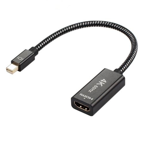 Adaptateur Mini Displayport vers HDMI 4K compatible avec MacBook Air/Pro, Microsoft Surface Pro/Dock