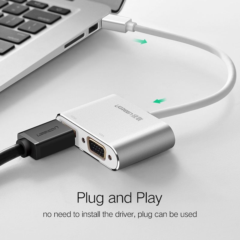 HDMI VGA-Mtal-Noir - adaptateur Mini DisplayPort vers HDMI ... - 5