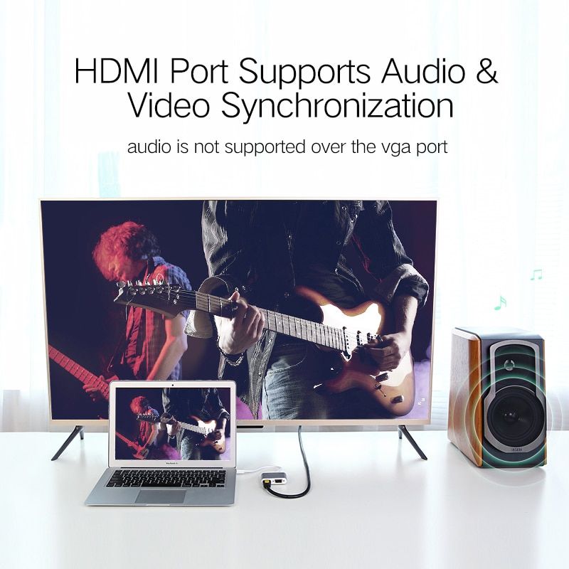 HDMI VGA-Mtal-Noir - adaptateur Mini DisplayPort vers HDMI ... - 7