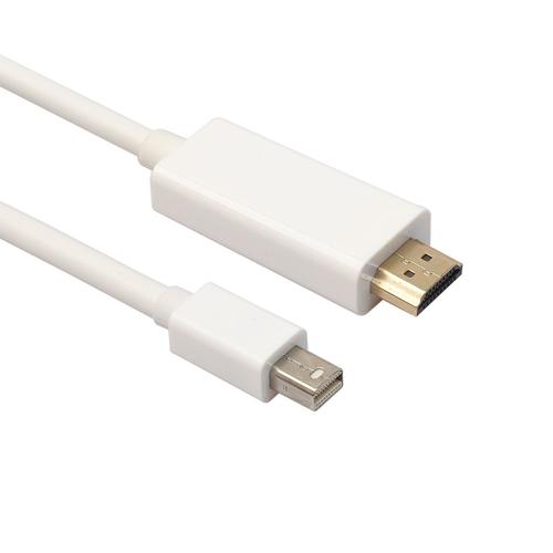 blanco - Adaptateur Mini DisplayPort vers HDMI, câble DP pour Thunderbolt 2, convertisseur HDMI, MacBook Air 13 Surface Pro 4