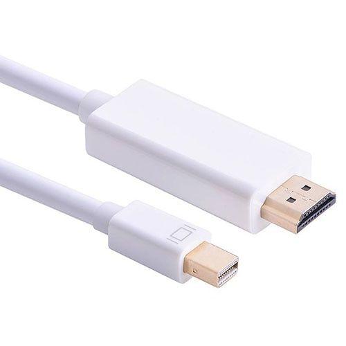blanche - Adaptateur Mini DisplayPort vers HDMI, câble DP pour Thunderbolt 2, convertisseur HDMI, MacBook Air 13 Surface Pro 4