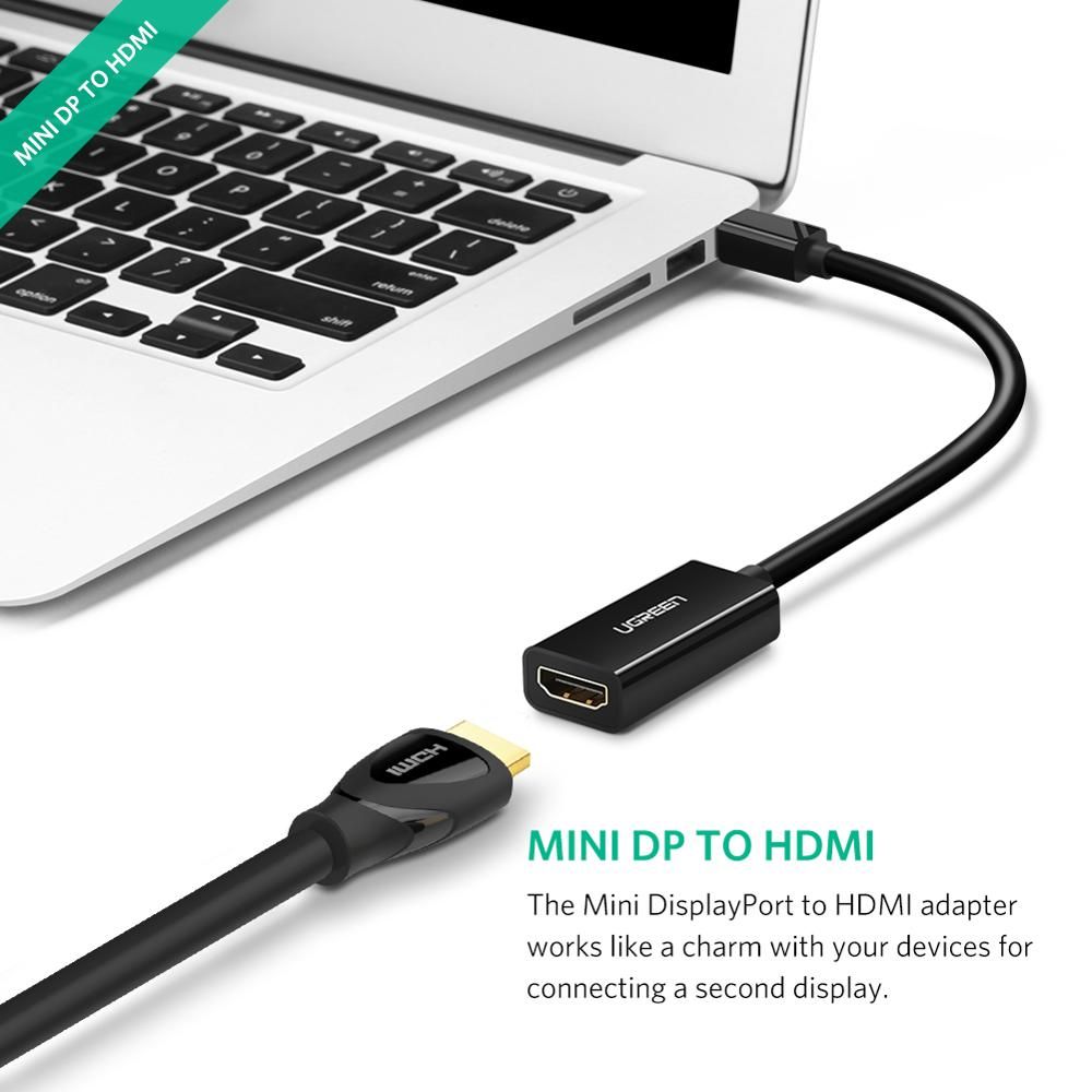 1080P Noir - adaptateur Mini DisplayPort vers HDMI, Mini DP ... - 3