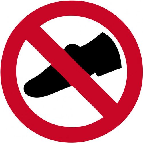Chaussures Interdites - 5cm - Sticker/Autocollant