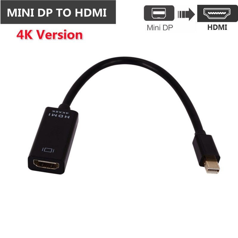 4K MINI DP TO HDMI - Adaptateur Mini DP DisplayPort vers HDM...
