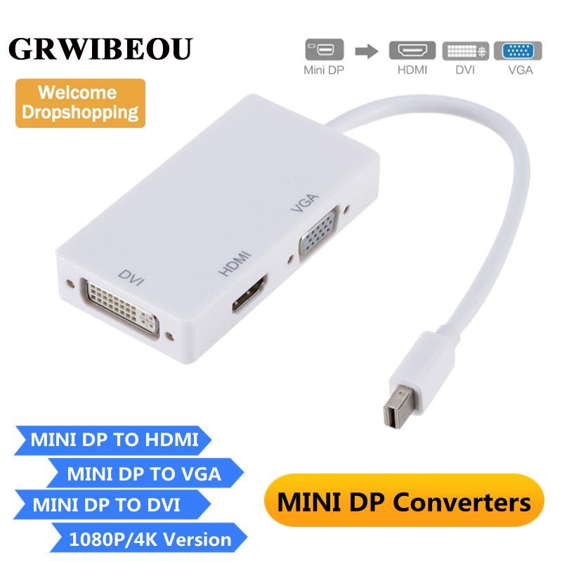 MINI DP TO VGA - Adaptateur Mini DP DisplayPort vers HDMI, 3... - 2