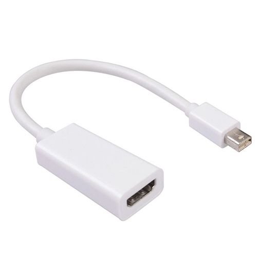 blanco - = 0.5 m - Adaptateur Thunderbolt Mini DisplayPort Display Port DP mâle vers HDMI, câble convertisseur compatible pour Apple Mac Macbook Pro Ai