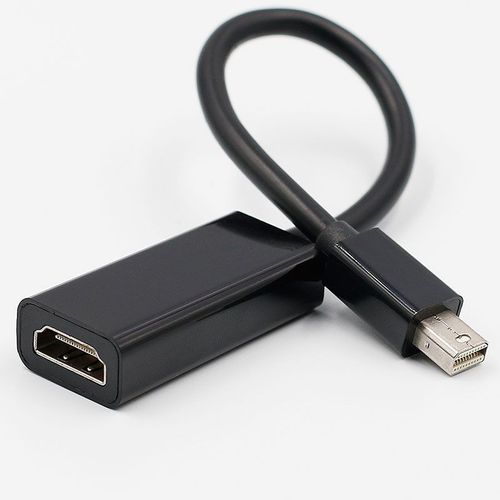 nègre - = 0.5 m - Adaptateur Thunderbolt Mini DisplayPort Display Port DP vers HDMI, câble convertisseur compatible pour Apple Mac Macbook Pro Air, 2 pièces