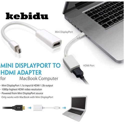 = 0.5 m - câble adaptateur Mini DisplayPort vers HDMI pour Apple MacBook Pro Air mini iMac