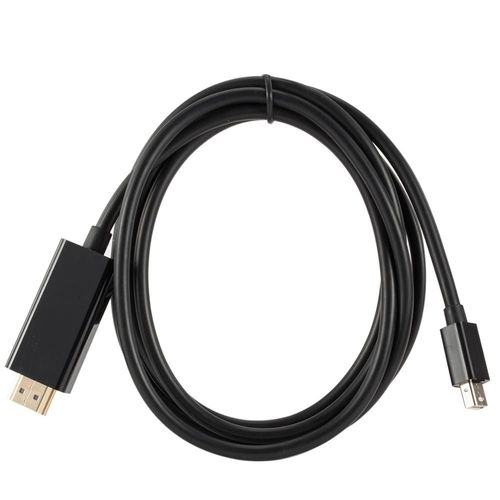 Le noir - 1.8m - câble adaptateur Thunderbolt Mini DisplayPort vers HDMI, 6FT, 1.8M, pour Apple Macbook Pro Air Mini DP vers HDMI