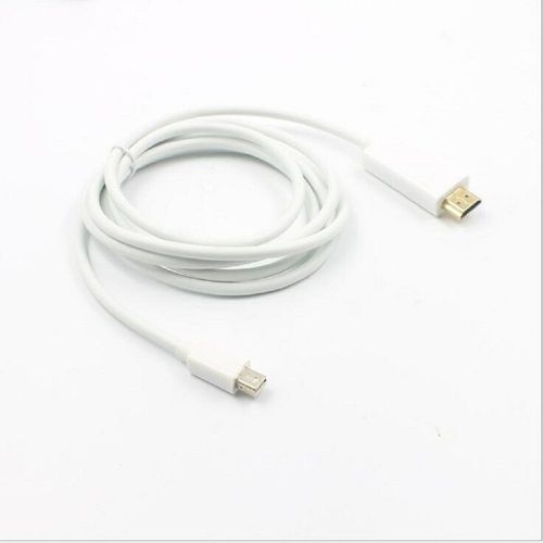 blanche - 1.8m - câble adaptateur Thunderbolt Mini DisplayPort vers HDMI, 6FT, 1.8M, pour Apple Macbook Pro Air Mini DP vers HDMI