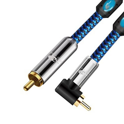 bleu - 1.5m - Câble Audio Coaxial numérique RCA mâle à mâle, pour systèmes Hi-Fi Home cinéma, récepteurs de vidéo AV, caisson de basses RCA