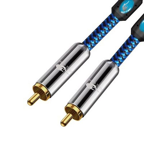 bleu b - 1.5m - Câble Audio Coaxial numérique RCA mâle à mâle, pour systèmes Hi-Fi Home cinéma, récepteurs de vidéo AV, caisson de basses RCA