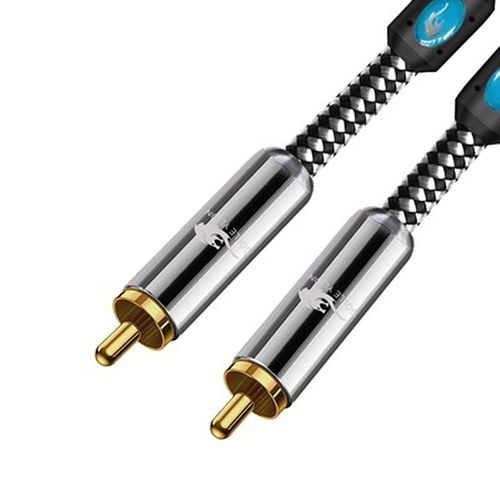 gris b - 1.5m - Câble Audio Coaxial numérique RCA mâle à mâle, pour systèmes Hi-Fi Home cinéma, récepteurs de vidéo AV, caisson de basses RCA