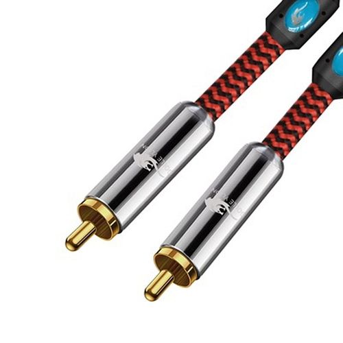 rouge b - 1m - Câble Audio Coaxial numérique RCA mâle à mâle, pour systèmes Hi-Fi Home cinéma, récepteurs de vidéo AV, caisson de basses RCA