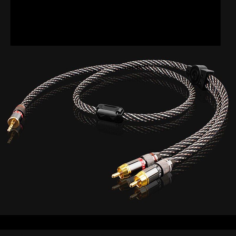 2m - cble audio pour ordinateur avec deux ttes lotus, 2 m...