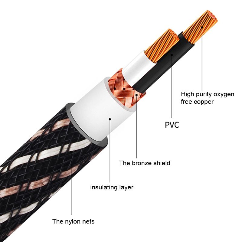 2m - cble audio pour ordinateur avec deux ttes lotus, 2 m... - 7