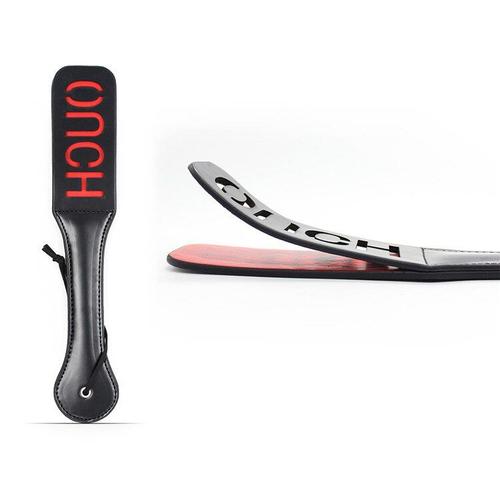 Fétiche ""Ouch"" Cuir Fessée Paddle Flirt Clap Tape Sur Le Cul Mâle Femelle Sex Toys Pour Femmes Hommes Adultes Couples Esclave Jeu