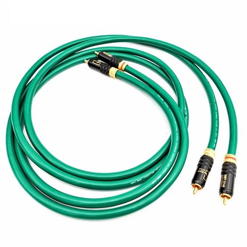 Paire de câbles audio - 1.5m - câble de signal RCA niveau fire McIntosh, 1 m, 1.5 m, câble audio double lotus, 4 c¿urs en cuivre plaqué argent