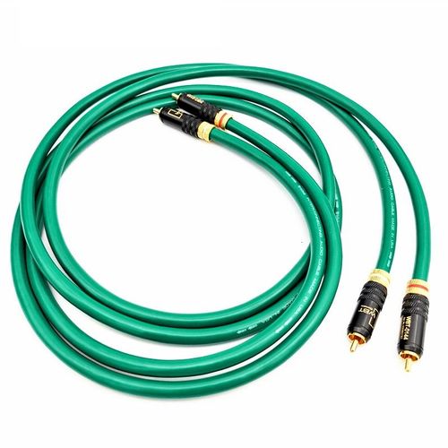 Paire de câbles audio - 1m - câble de signal RCA niveau fire McIntosh, 1 m, 1.5 m, câble audio double lotus, 4 c¿urs en cuivre plaqué argent