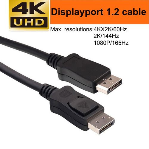 câble 4K DP - 1m - Câble Displayport 144 1.4Hz, 8K/60Hz DP 1.4, câble de moniteur compatible avec Displayport 1.2 2K/165Hz,4K/144Hz DP