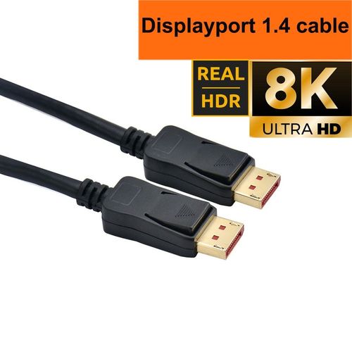 8K câble DP - 1m - Câble Displayport 144 1.4Hz, 8K/60Hz DP 1.4, câble de moniteur compatible avec Displayport 1.2 2K/165Hz,4K/144Hz DP