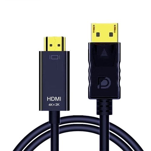 4K ABS - 1m - Câble DisplayPort vers HDMI, 4K @ 30Hz, 1080P @ 60Hz, DP 1.2, pour projecteur, PS4, PC, HDTV, ordinateur portable, affichage, Port vers HDMI