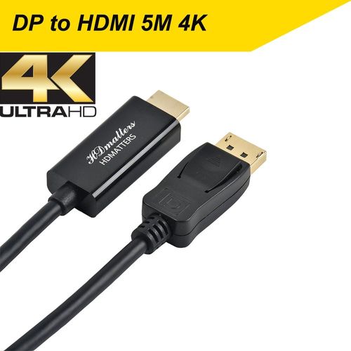4Kx2K 30HZ - 5 M - Câble displayport-dp vers HDMI HDTV 4K, 5M, 15ft, 1080P, vers HDMI mâle, pour HP, Dell, Lenovo, Asus, moniteur d'ordinateur portable