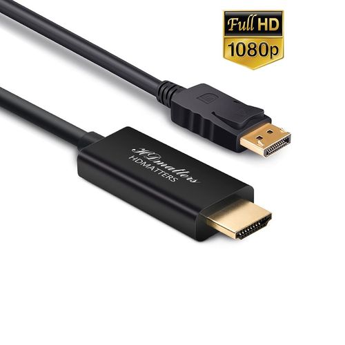 1080P 60Hz - 1.8m - Câble DP vers HDMI 4K 60Hz, câble Displayport vers HDMI 2.0 pour PC 4K @ 60Hz,4K @ 30Hz,1080P @ 60Hz pris en charge