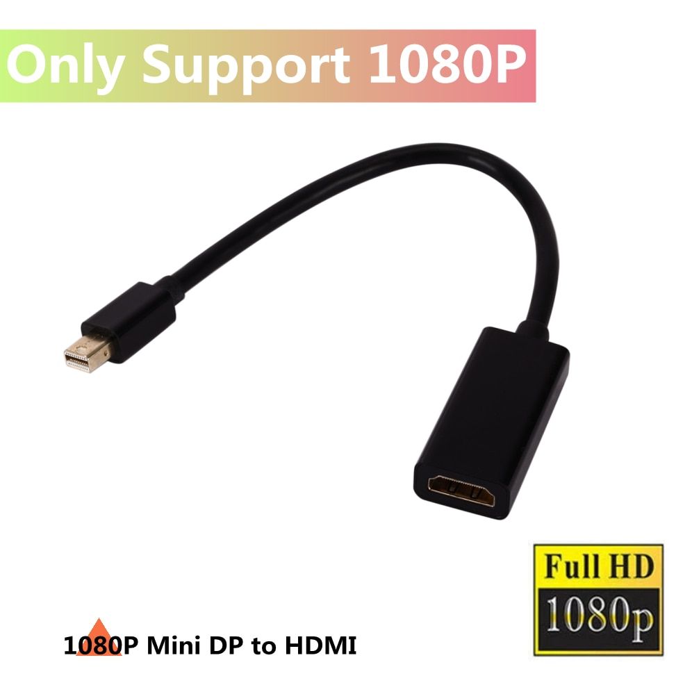 Soutien noir 1080P - cble HDMI Mini Displayport vers HDMI, ...