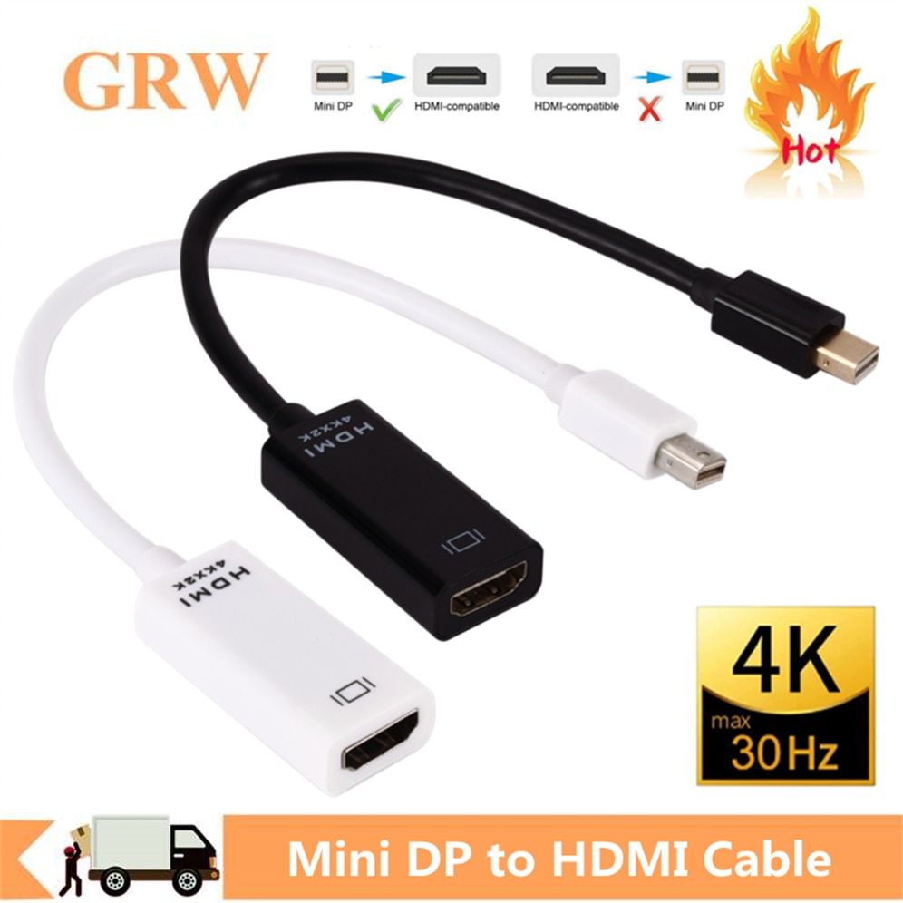 4k support noir - cble HDMI Mini Displayport vers HDMI, pro... - 2