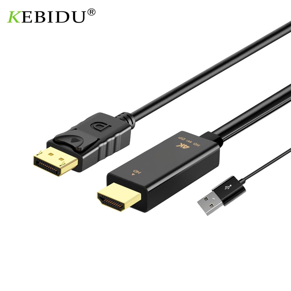 H147-HDMI DP 1.8m - Cble HDMI vers Displayport 4K 30Hz, con... - 2