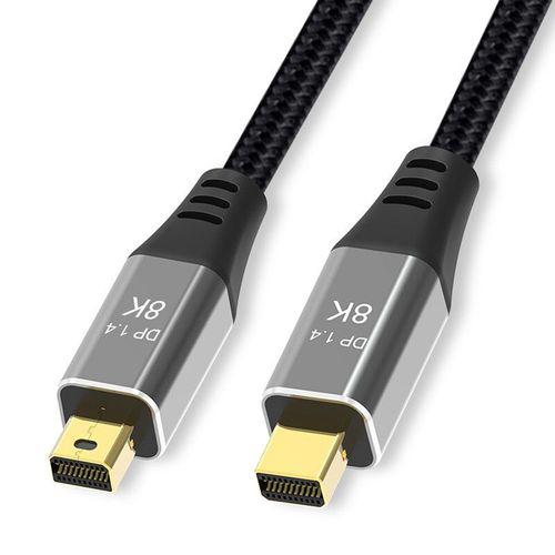 Mini DP 2M - 1m - Câble Mini DisplayPort vers DisplayPort1.4 8K, avec Port Thunderbotl et câble DisplayPort