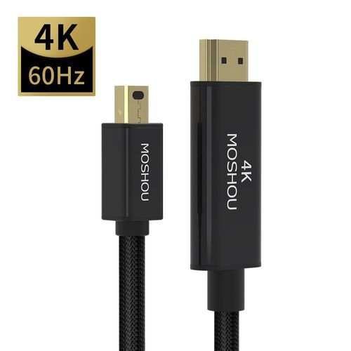 Mini DP vers HDMI - 2 m (6,56 ft) - câble Mini DisplayPort vers HDMI, convertisseur de câble 4K HD Thunderbolt 2, pour MacBook Air 13Mini DP vers HDMI
