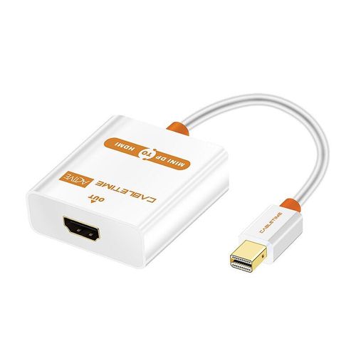 blanc actif - 20cm - Câble Thunderbolt Mini DP vers HDMI adaptateur actif M/F Mini DisplayPort vers HDMI câble pour MacBook Pro Air iMac projecteur C065