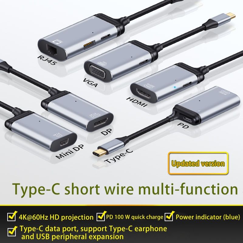 Type C  Mini DP - Cble USB type-c vers HDMI 4K 60Hz, adapt... - 10